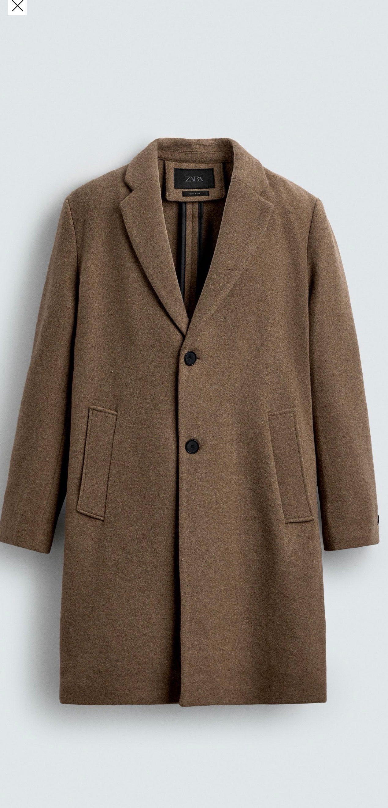 REGULAR FIT WOOL COAT