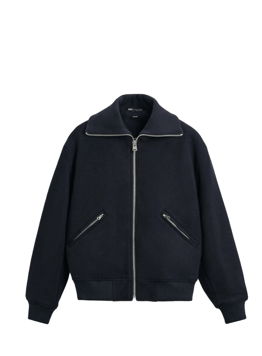 jacket zara full zipper box fit