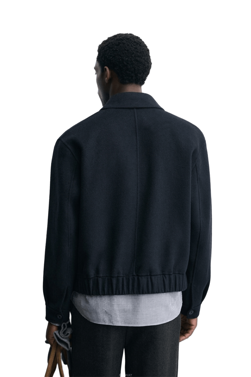 ZARA WOOL BLEND CROPPED
