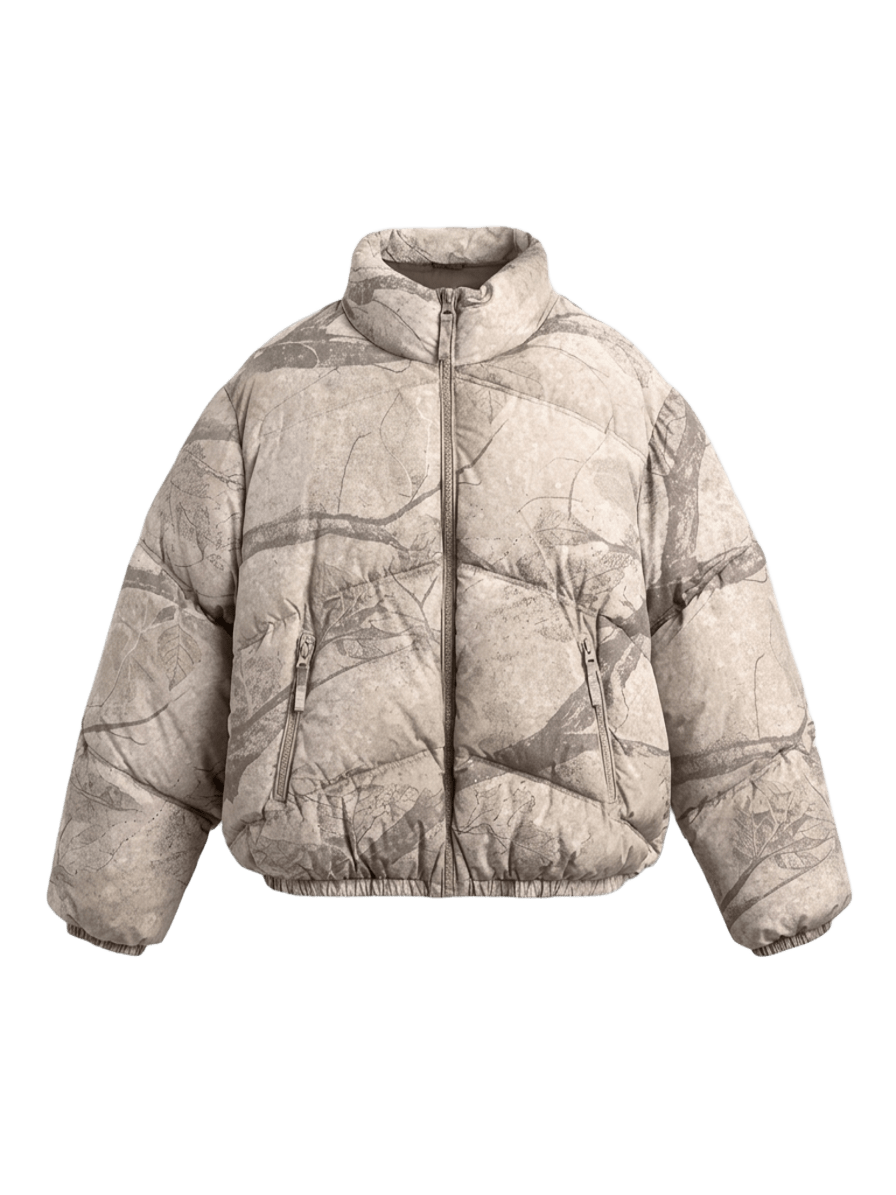 ZARA ABSTRACT PRINT PUFFER