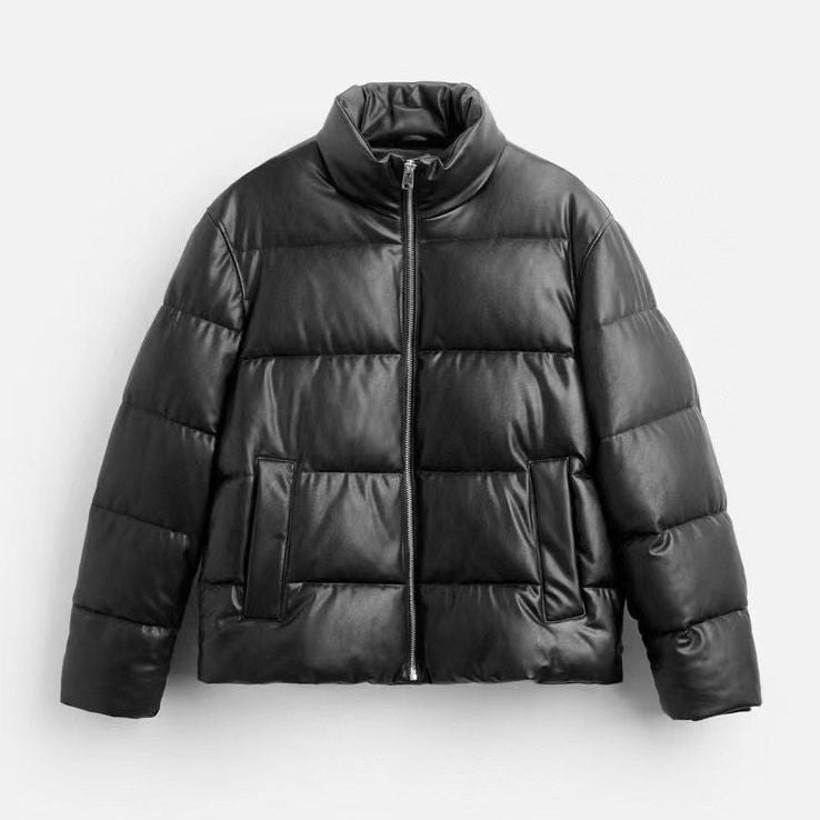 Zara leather buffer jacket