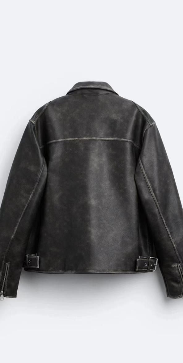 Zara Lether jacket washed