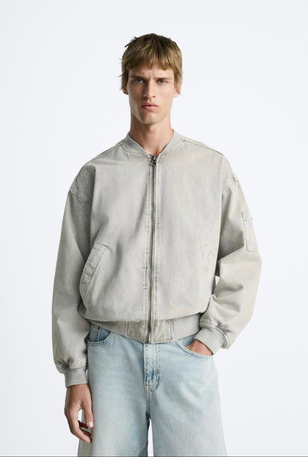 Zara denim jacket washed