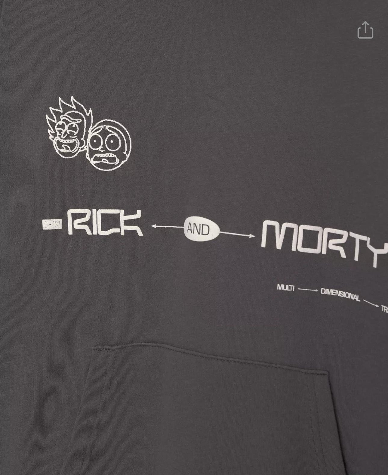 Hoodie P&b dark gray