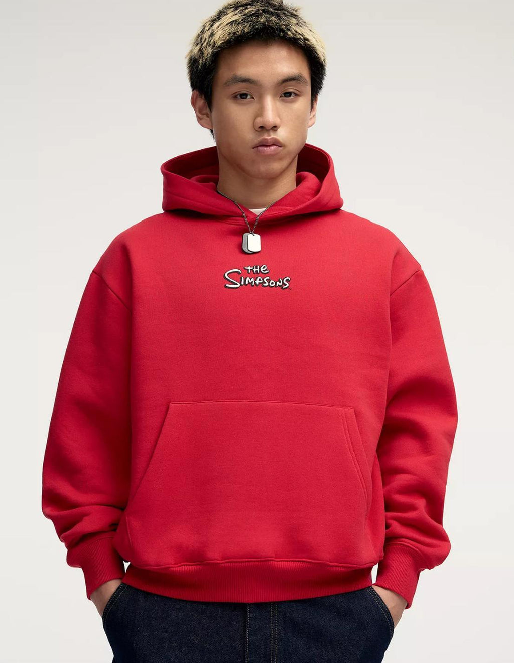 Hoodie P&b red