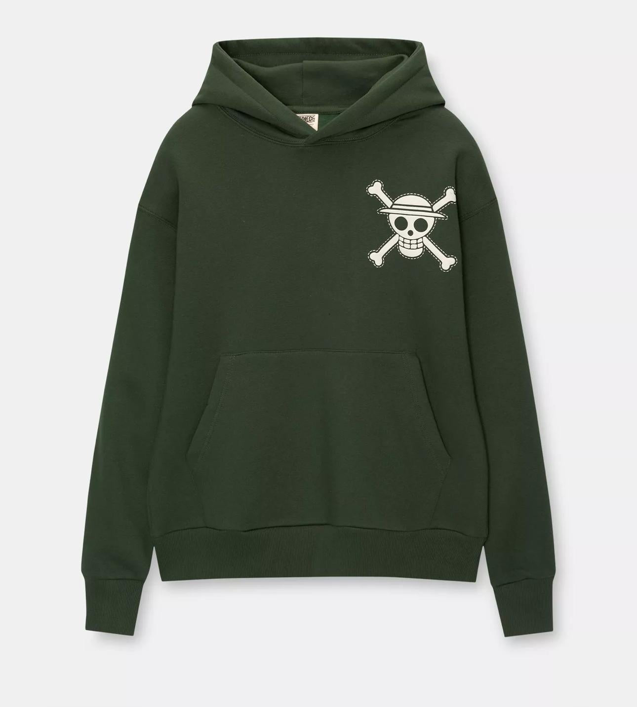 Hoodie P&b green
