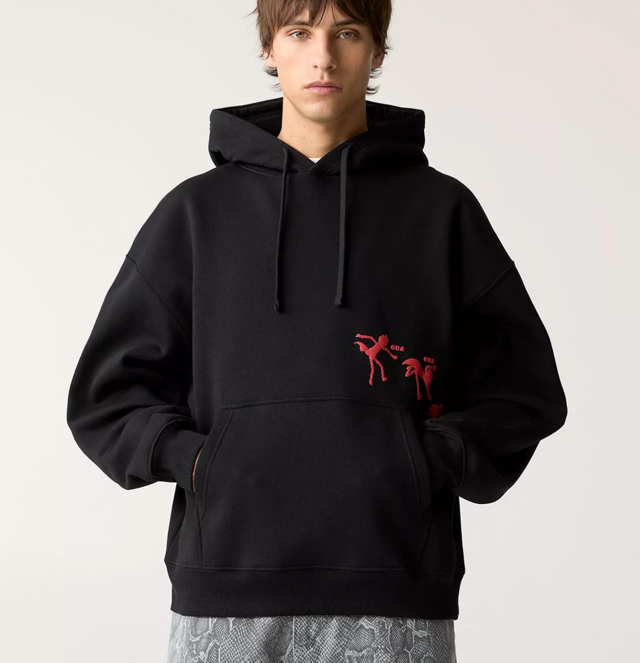 Hoodie P&b black