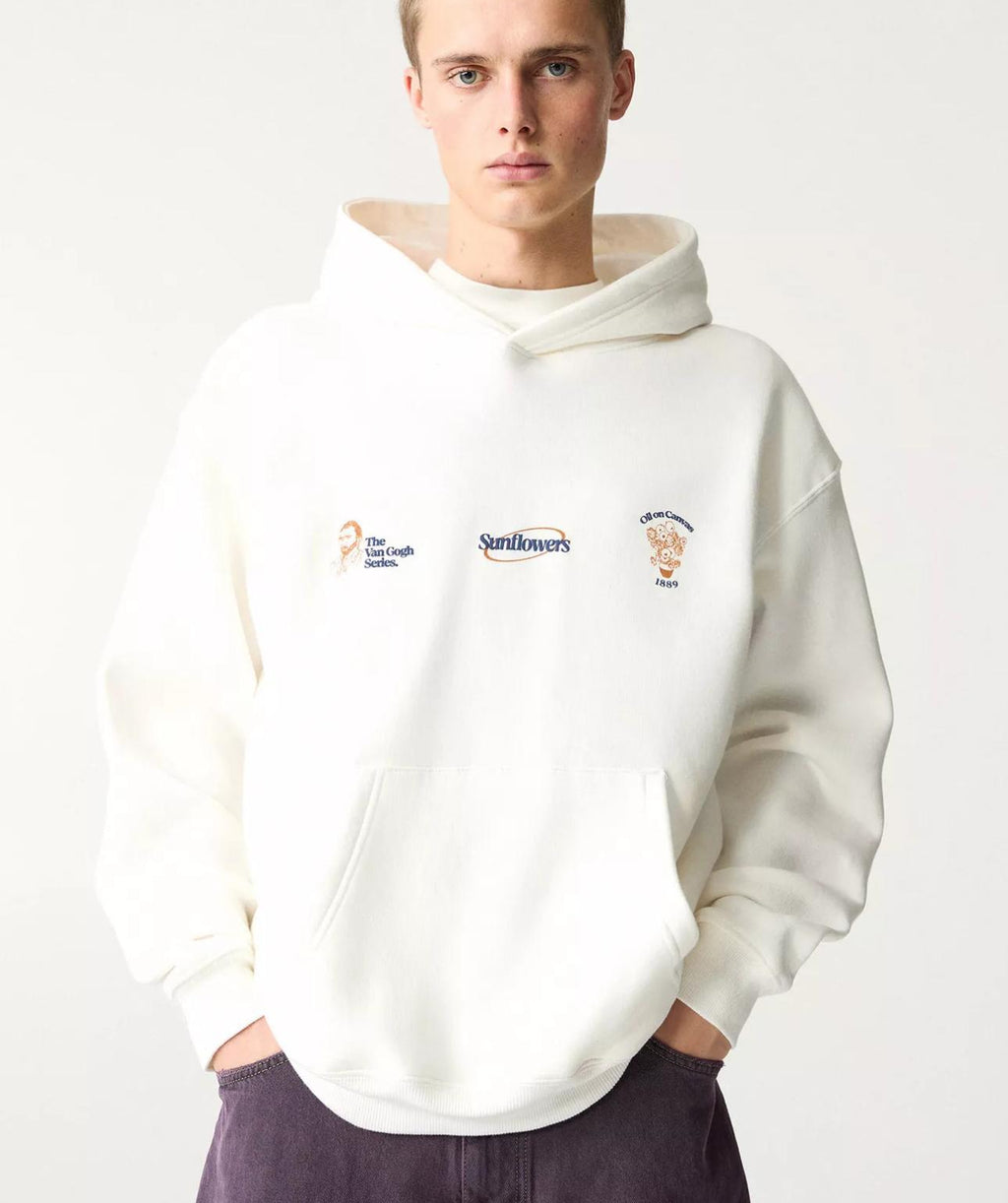 Hoodie P&b white