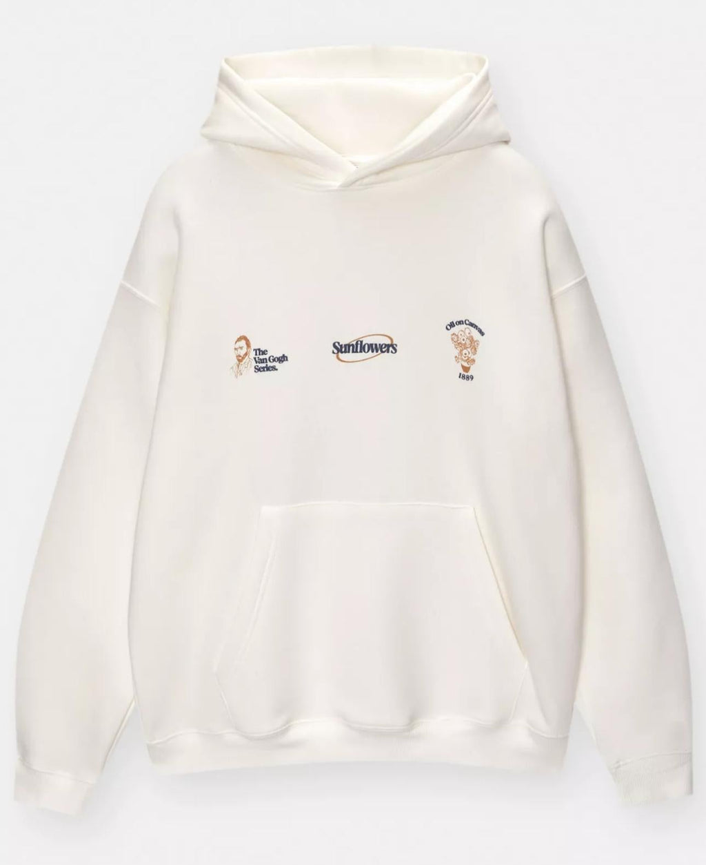 Hoodie P&b white