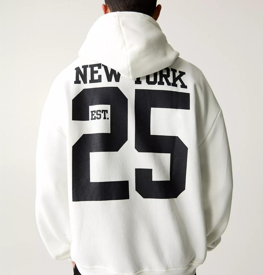 Hoodie P&b white