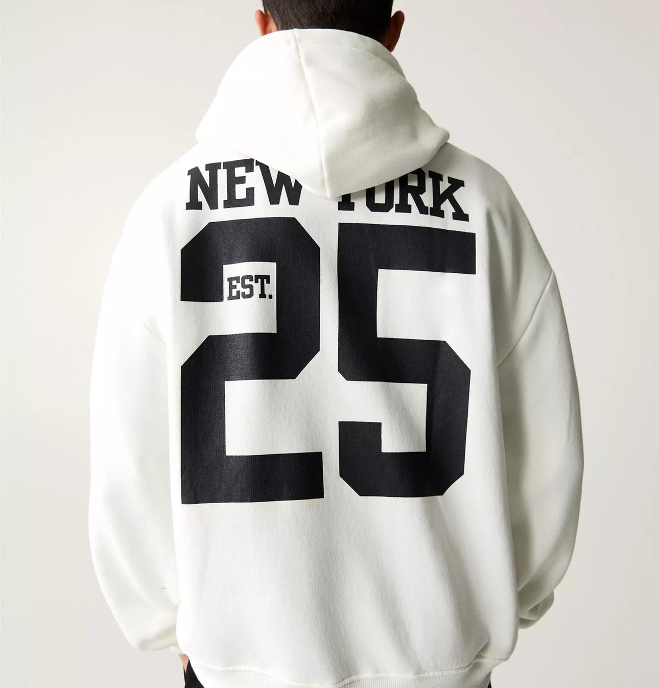 Hoodie P&b white