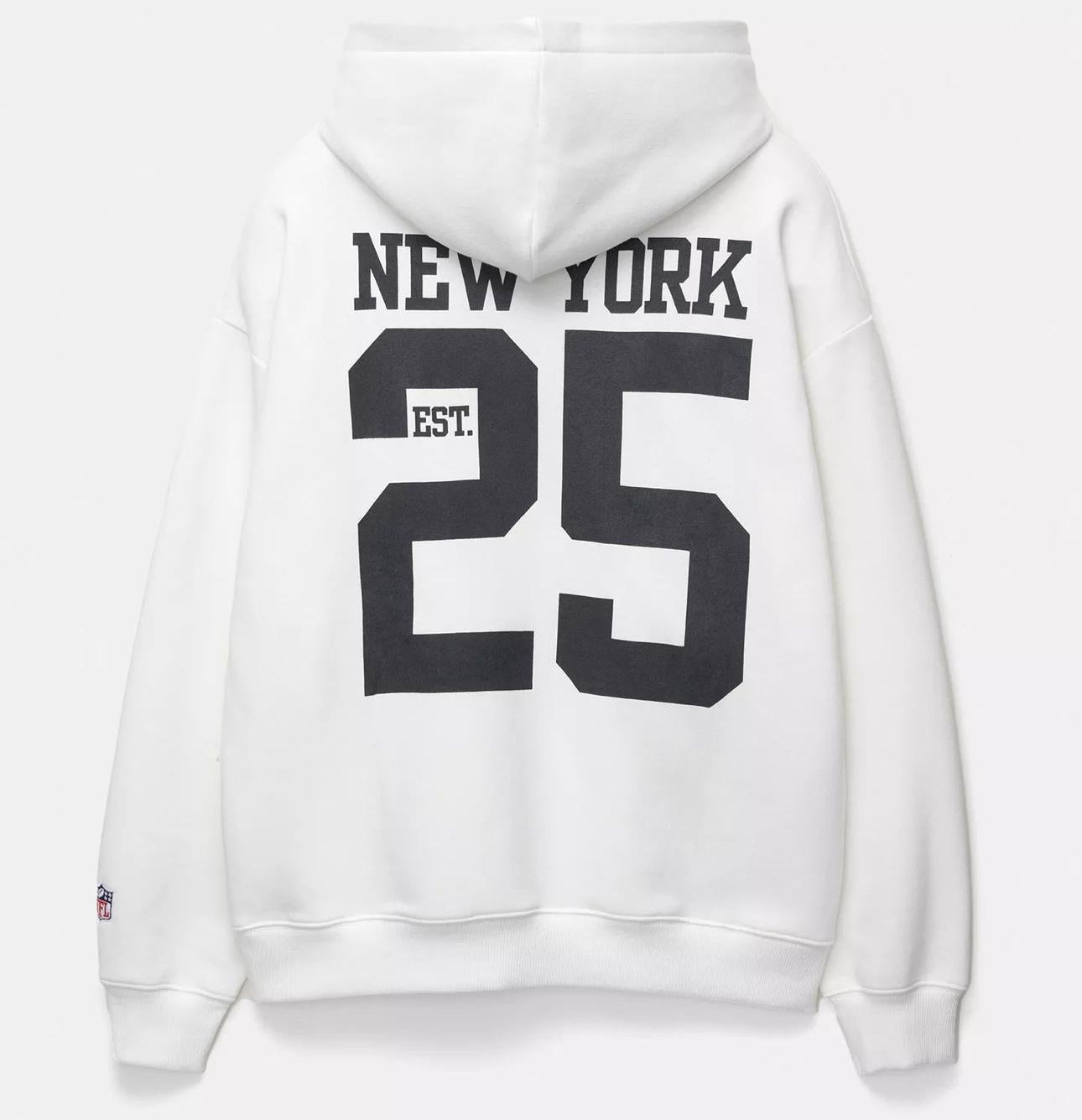 Hoodie P&b white