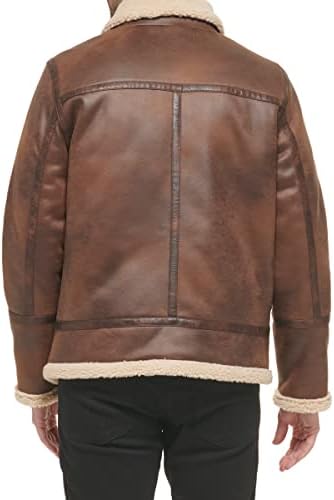 Calvin Klein Men's Classic Faux Shearling Bomber Jacket