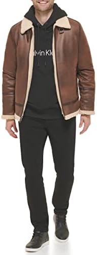 Calvin Klein Men's Classic Faux Shearling Bomber Jacket