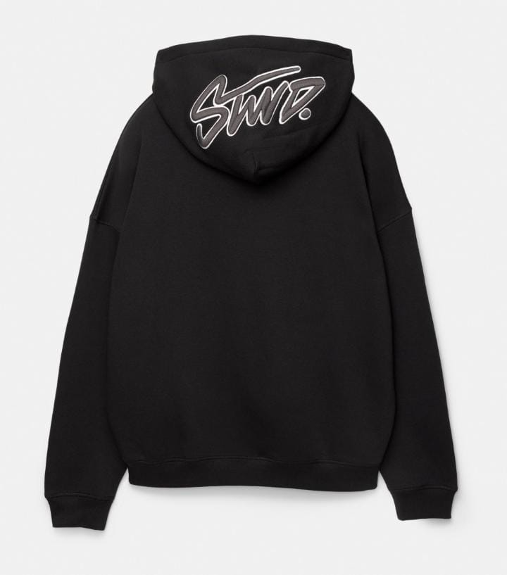 Pull&Bear STWD hoodie in black
