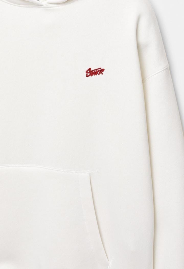 Pull&Bear STWD hoodie in white