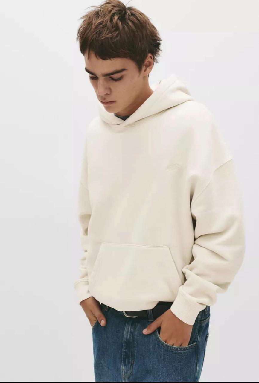 Pull&Bear STWD hoodie in white