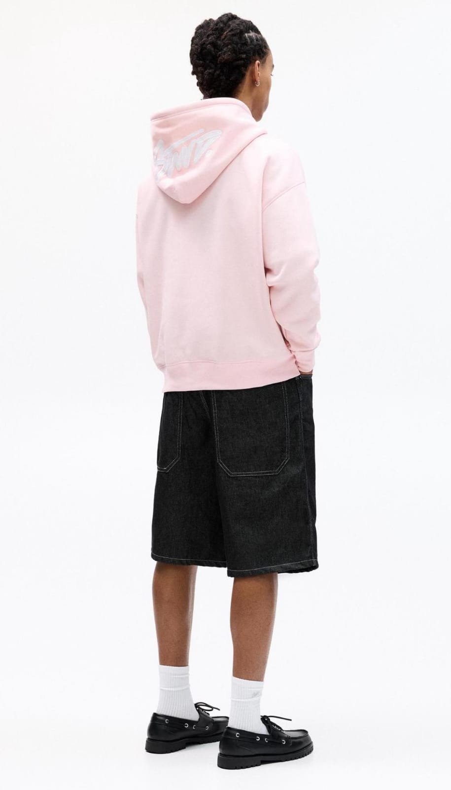 Pull&Bear STWD hoodie in pink