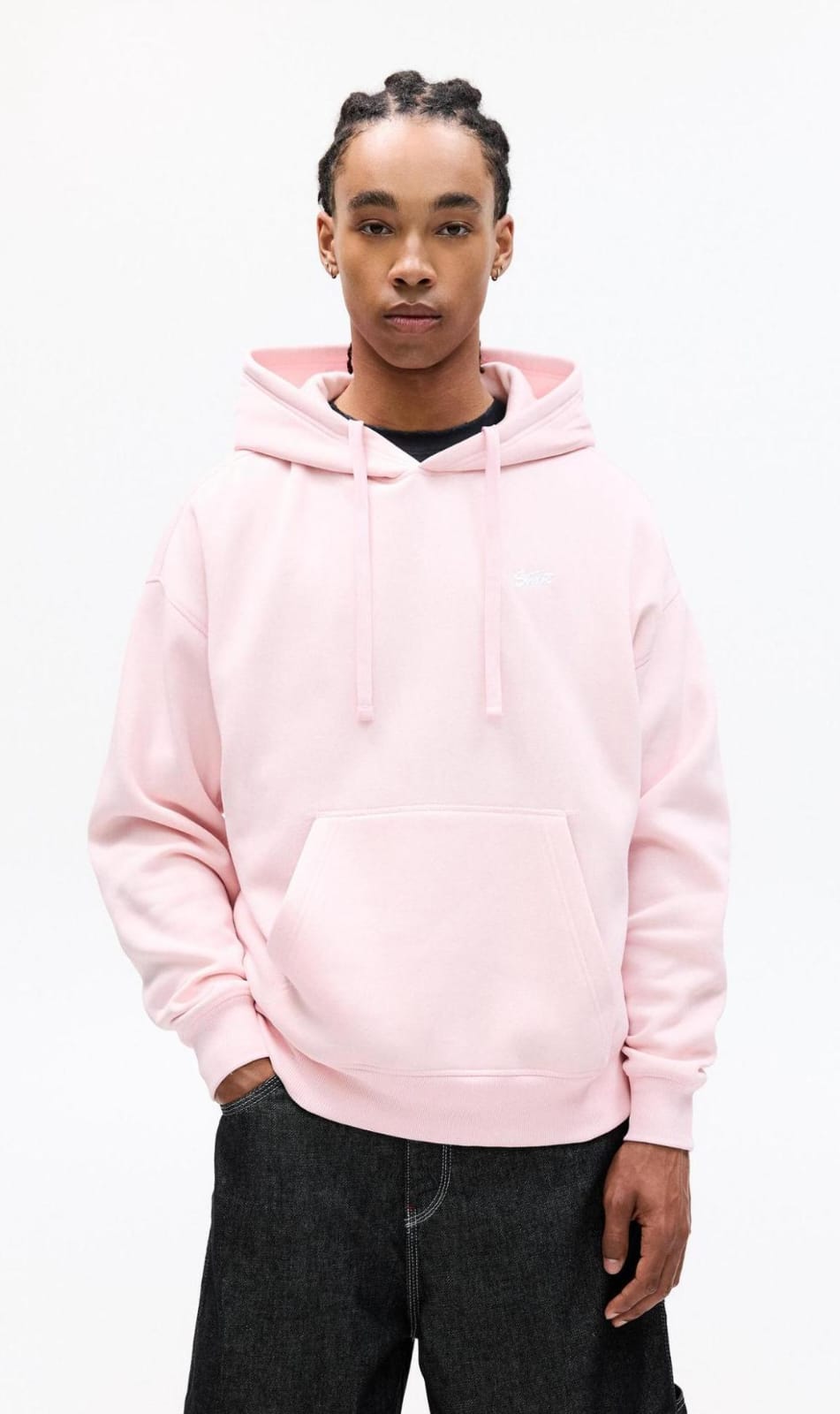 Pull&Bear STWD hoodie in pink