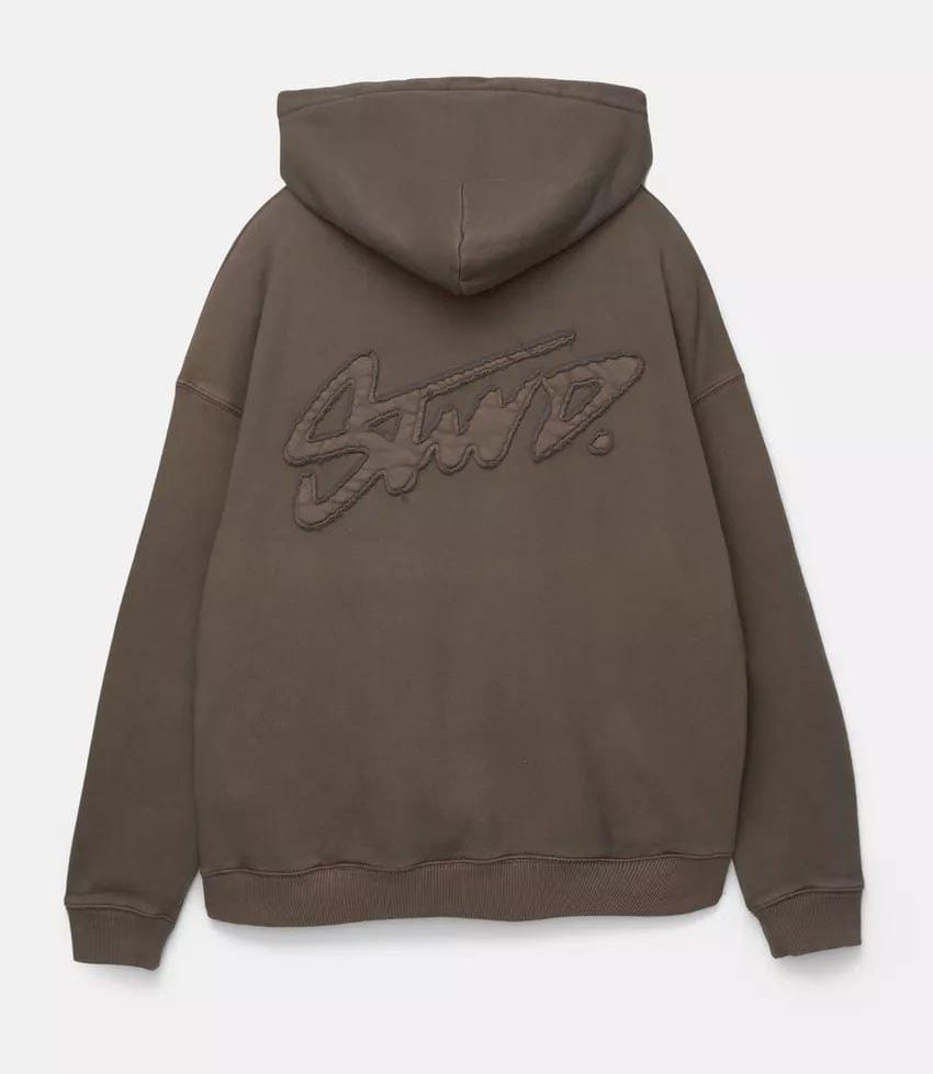 Pull&Bear STWD hoodie in brown
