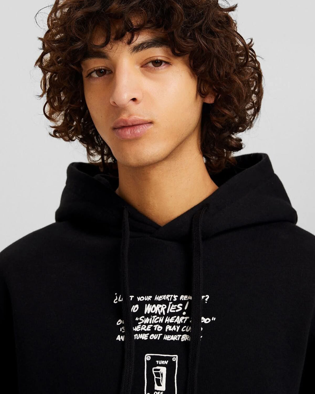 Bershka Printed Hoodie