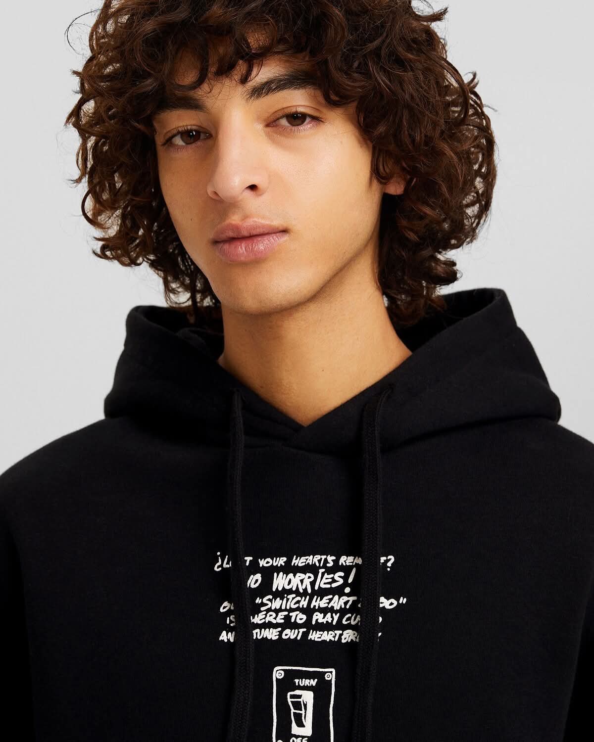 Bershka Printed Hoodie