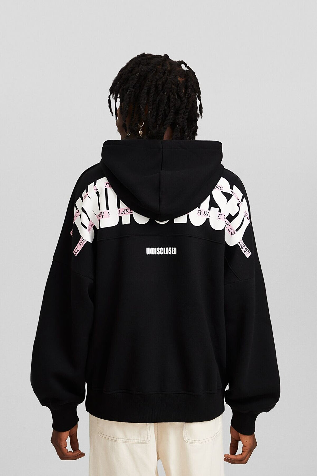 Bershka oversized hoodie Black