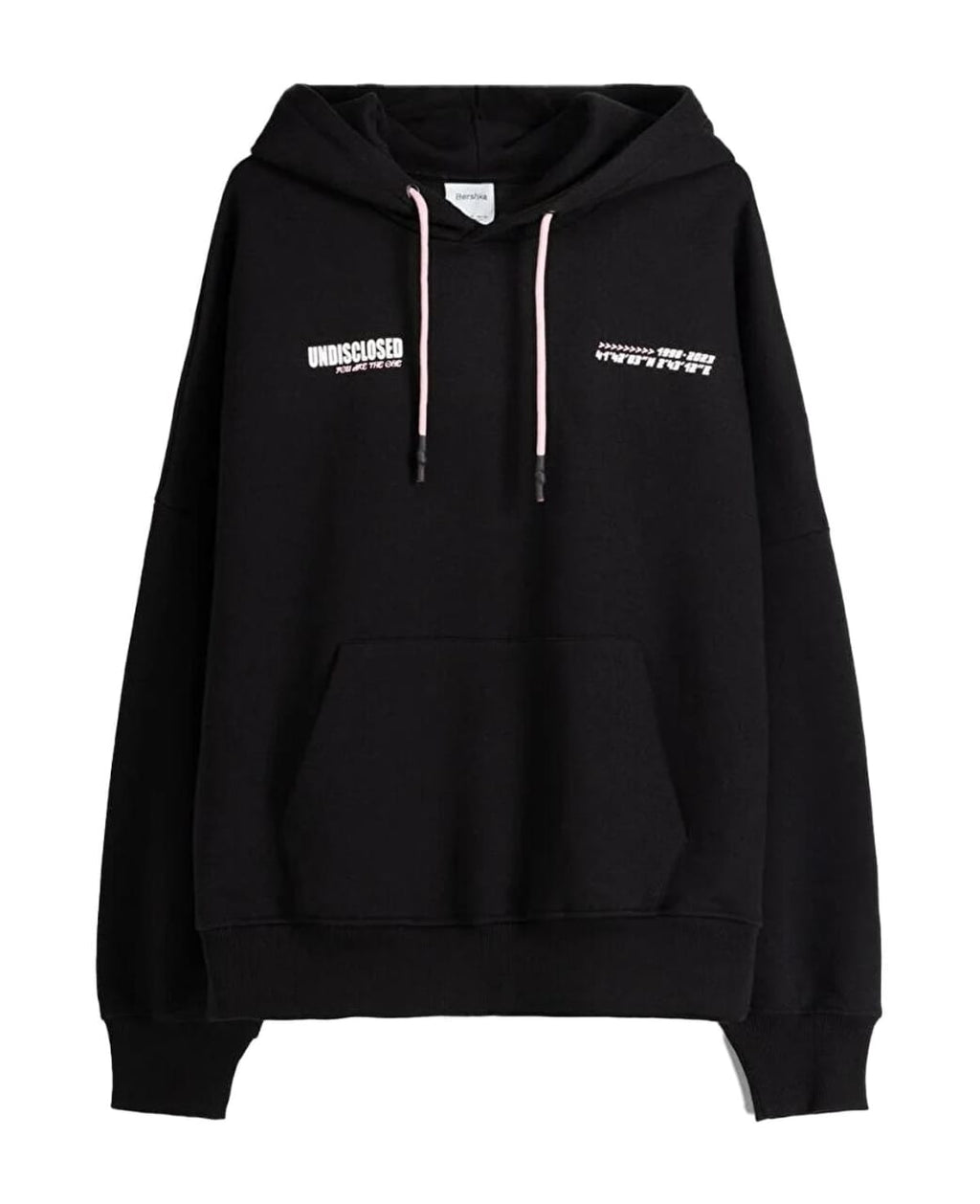 Bershka oversized hoodie Black