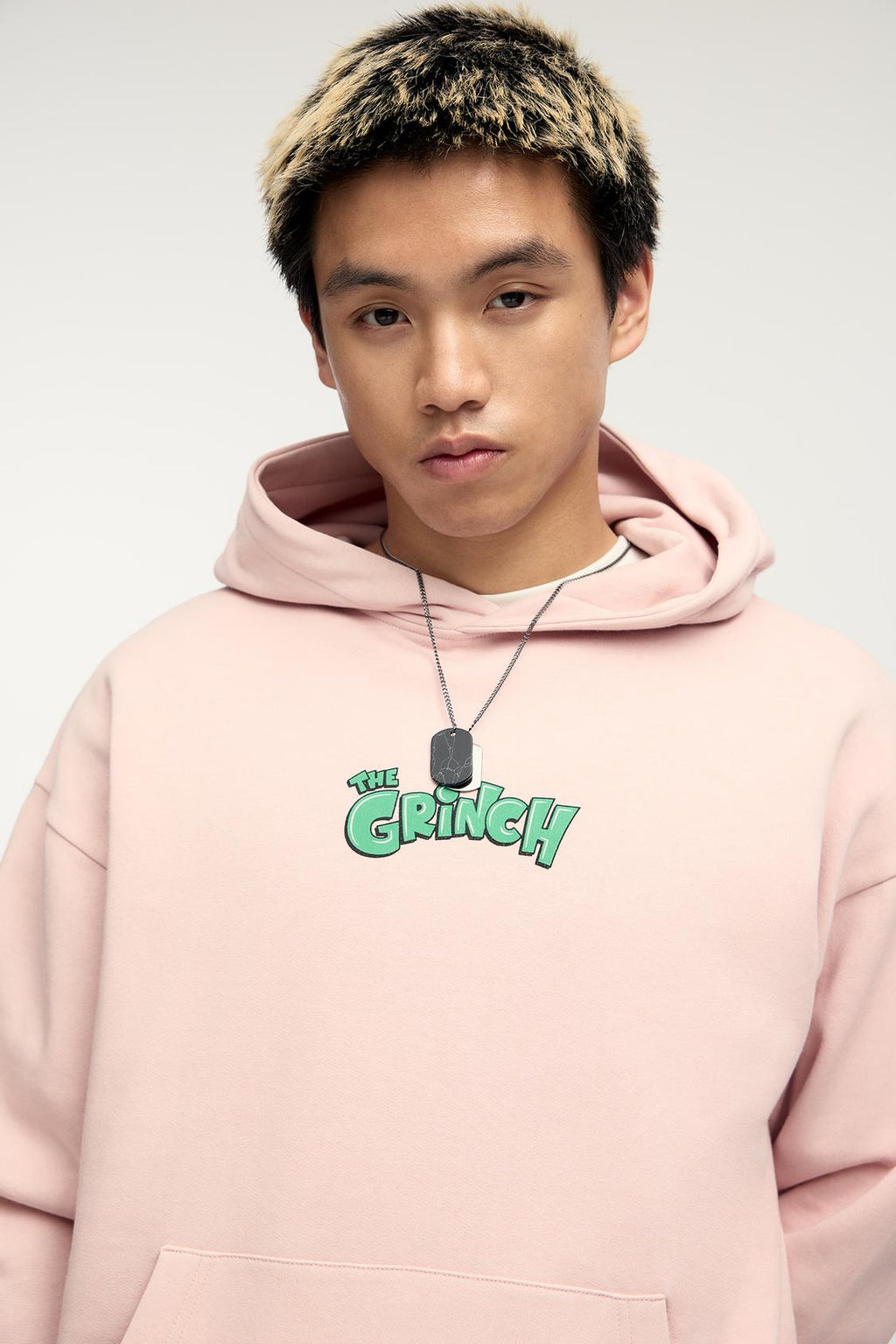 Pull&Bear "The Grinch" pink hoodie
