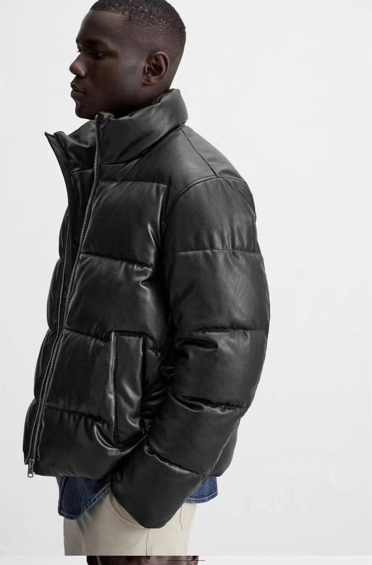 Zara leather buffer jacket