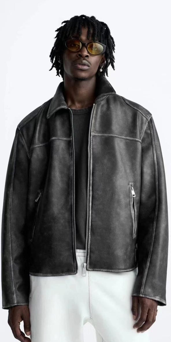 Zara Lether jacket washed