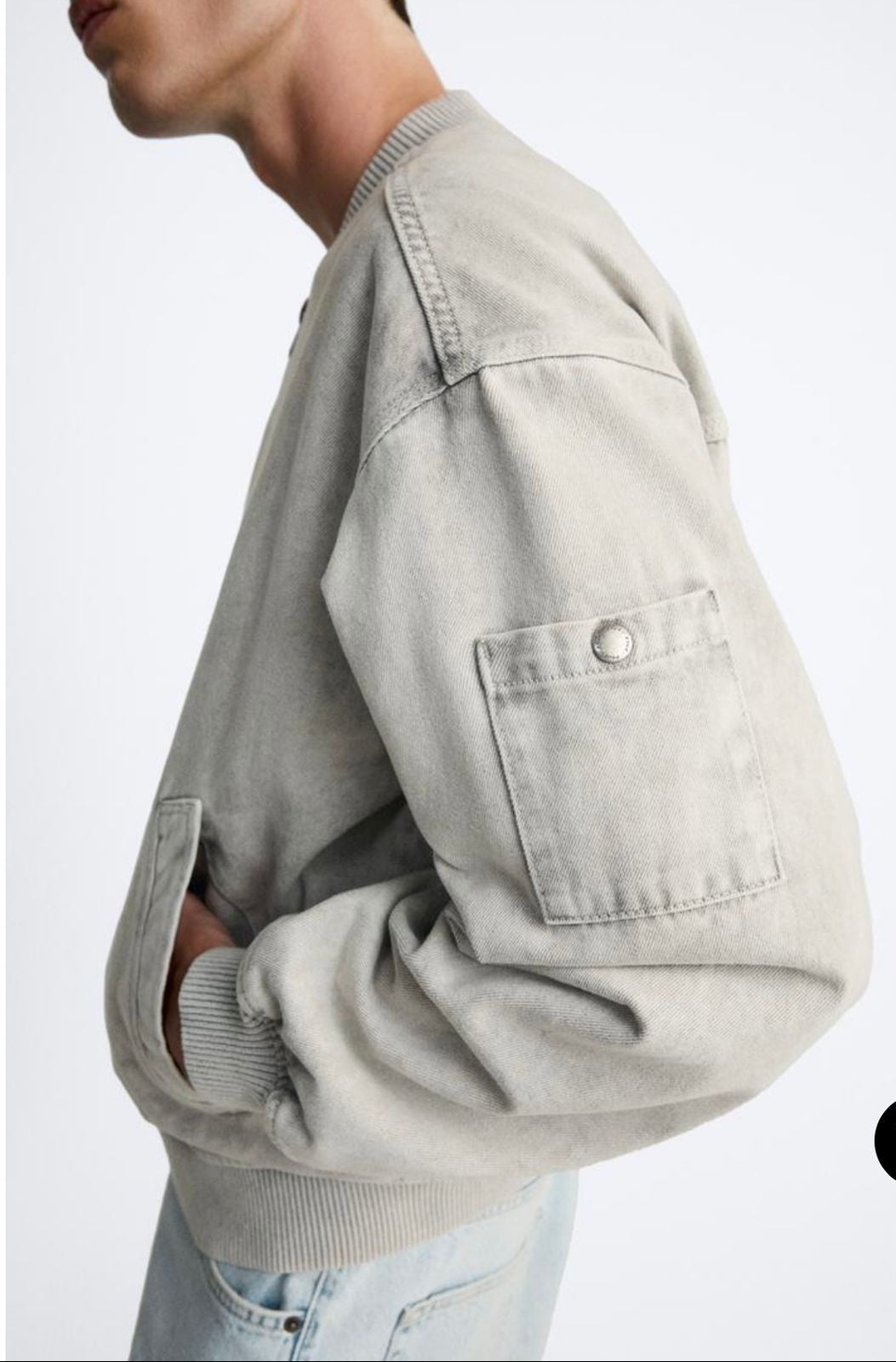 Zara denim jacket washed