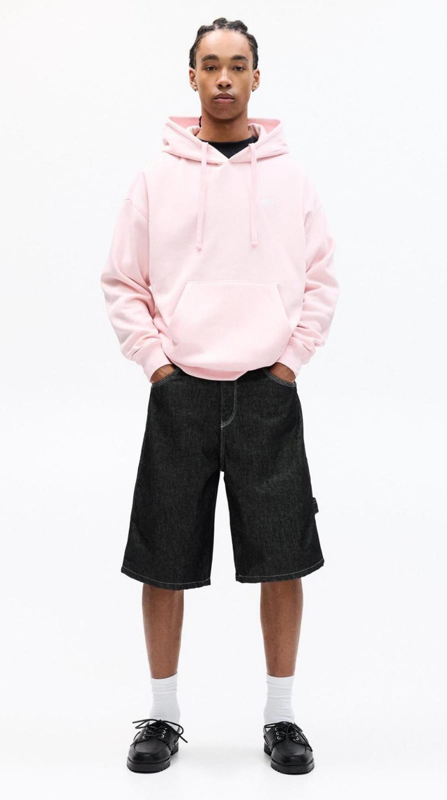 Pull&Bear STWD hoodie in pink